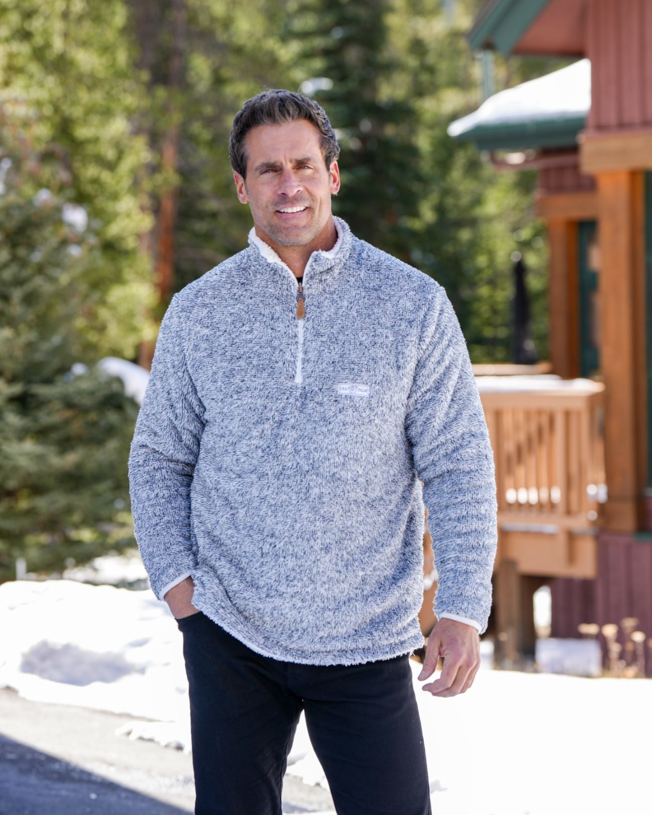 Reversible Double Sherpa 1/4 Zip