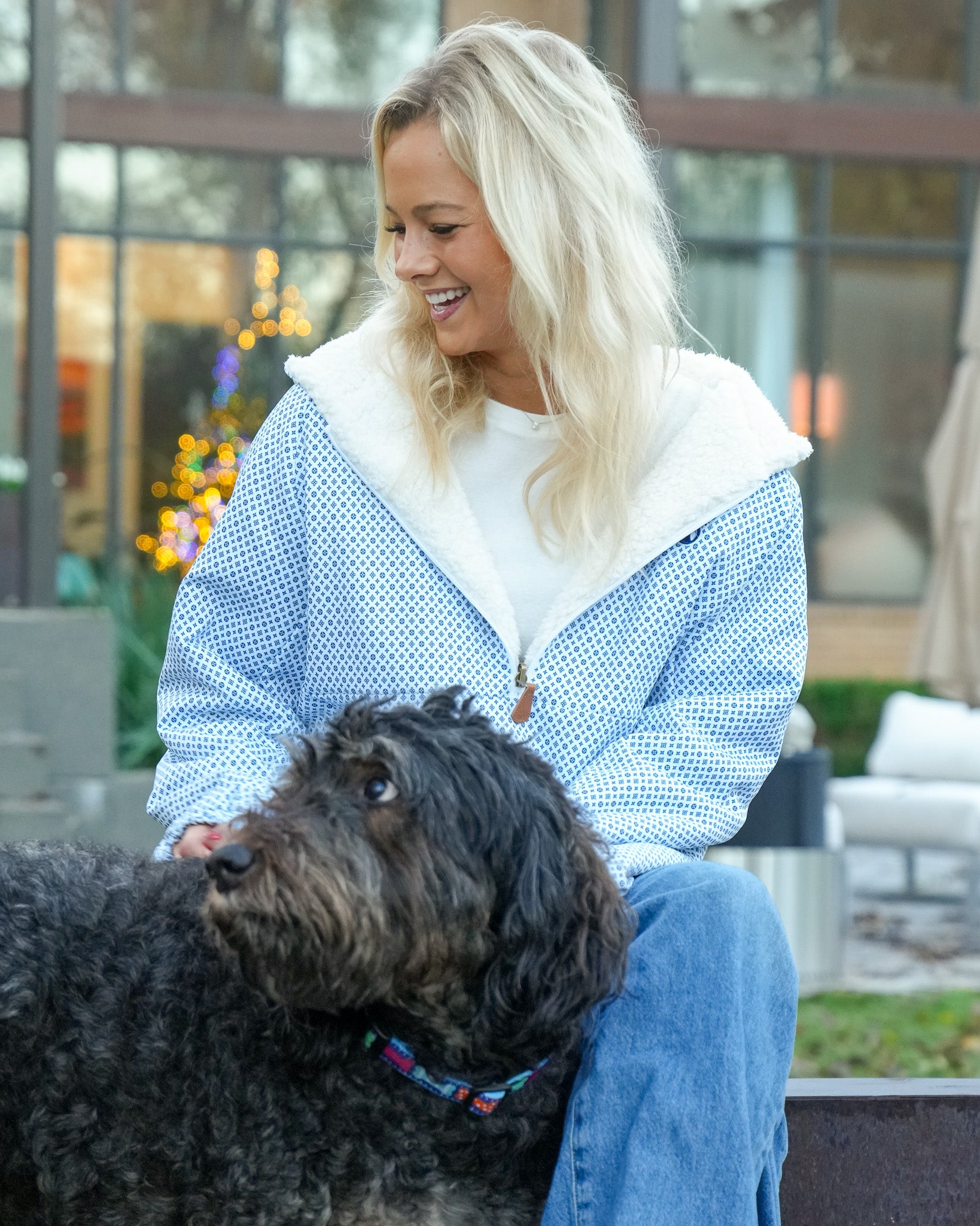 Reversible Womens Sherpa Infinity 1/2 Zip