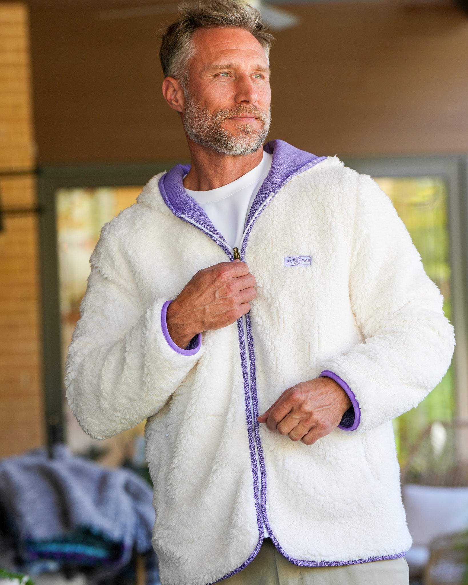 Reversible Sherpa Infinity Full Zip Hoodie