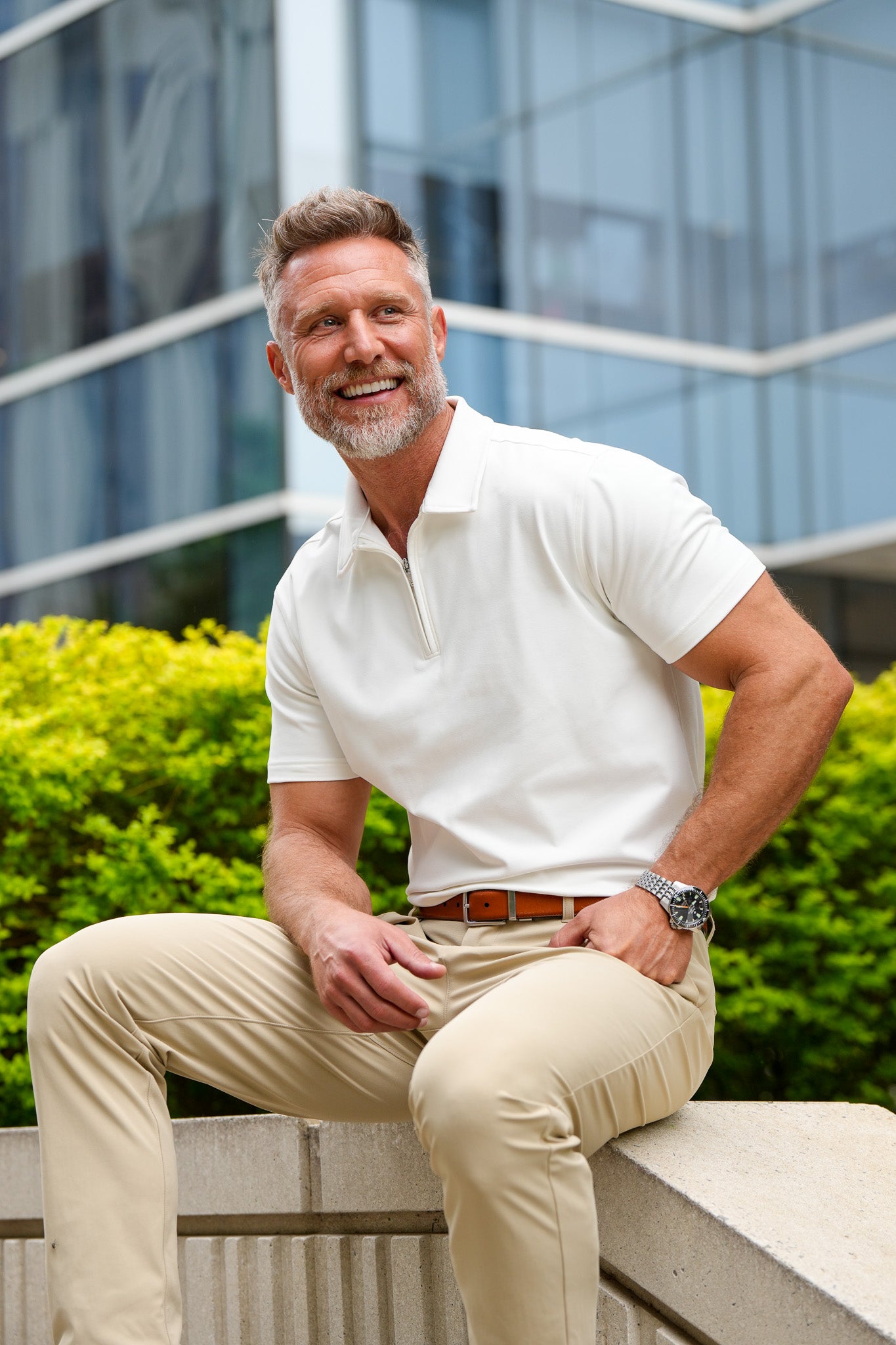 Luxe Zip Polo