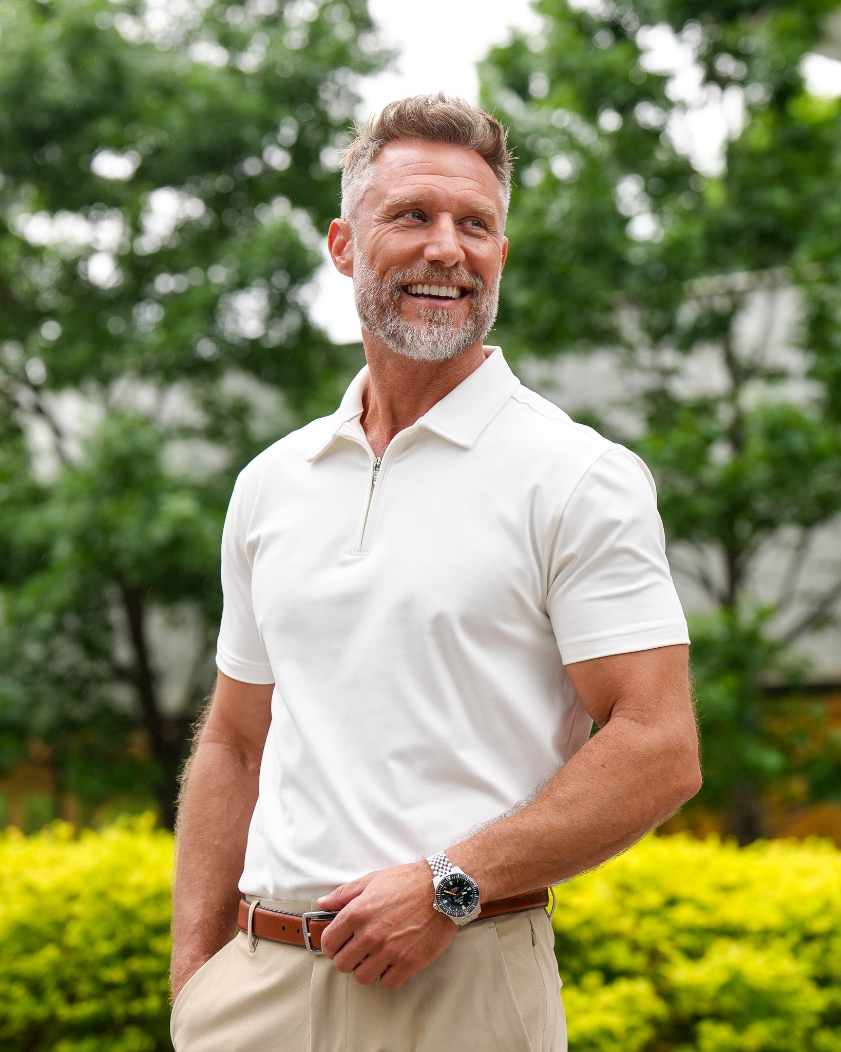 Luxe Zip Polo