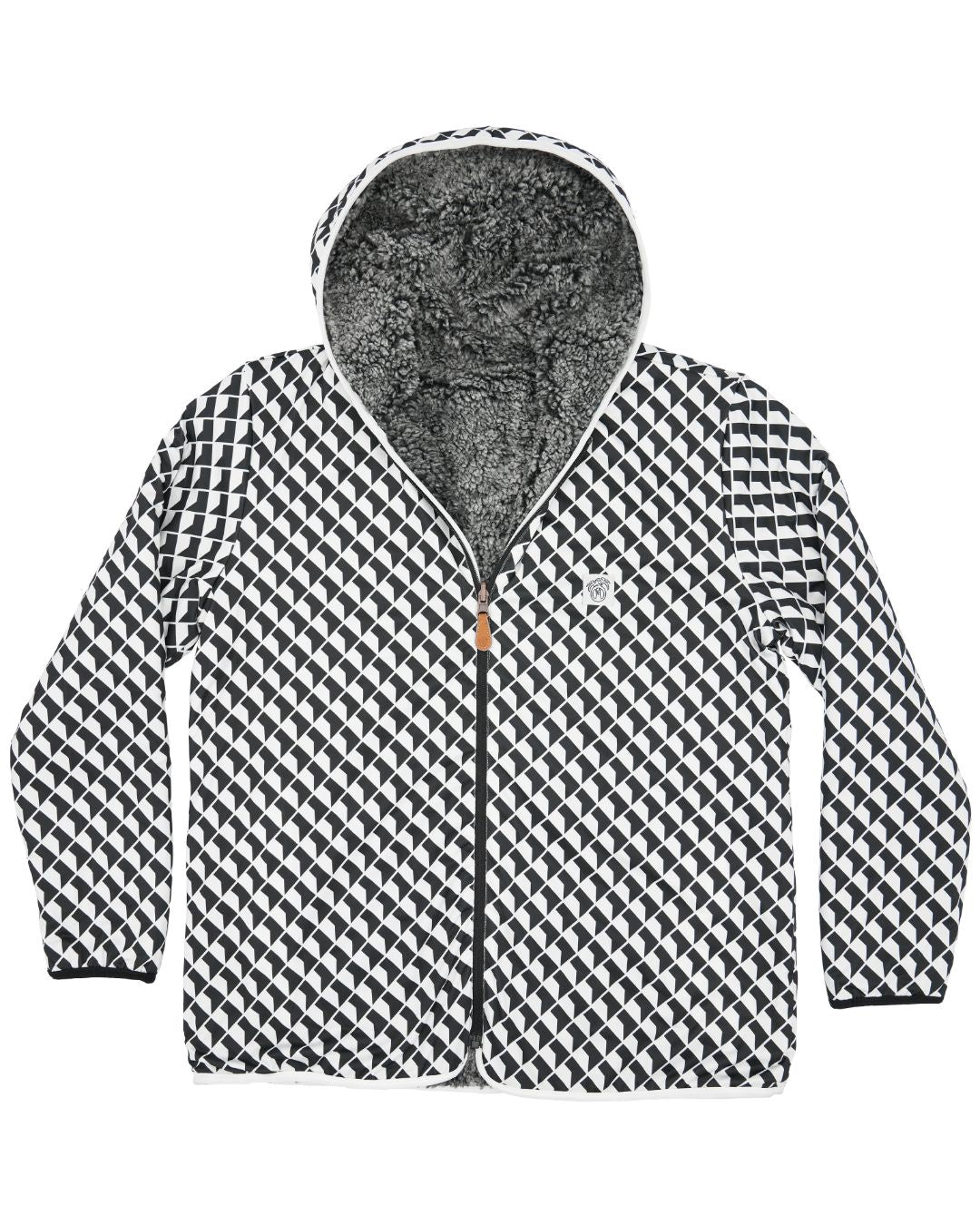 Reversible Sherpa Full Zip Hoodie