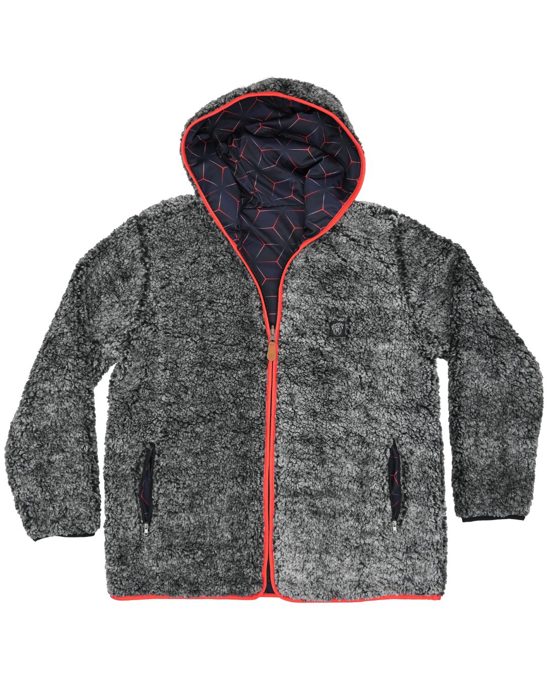 Reversible Sherpa Full Zip Hoodie