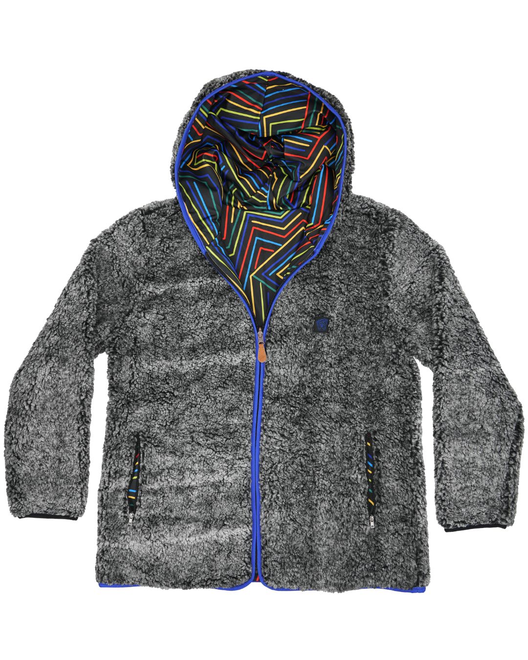 Reversible Sherpa Full Zip Hoodie