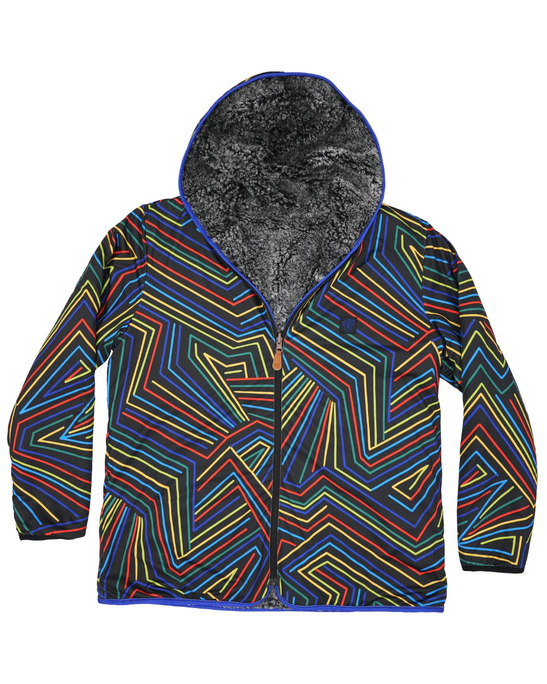 Reversible Sherpa Full Zip Hoodie