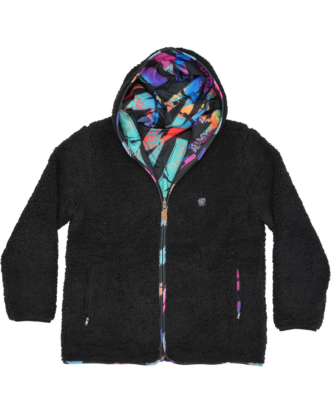 Reversible Sherpa Full Zip Hoodie