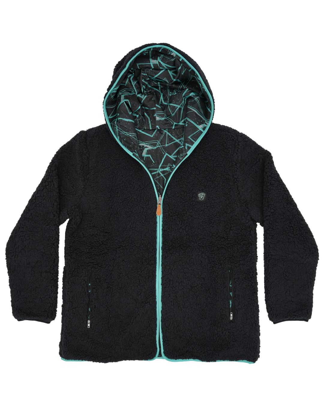 Reversible Sherpa Full Zip Hoodie