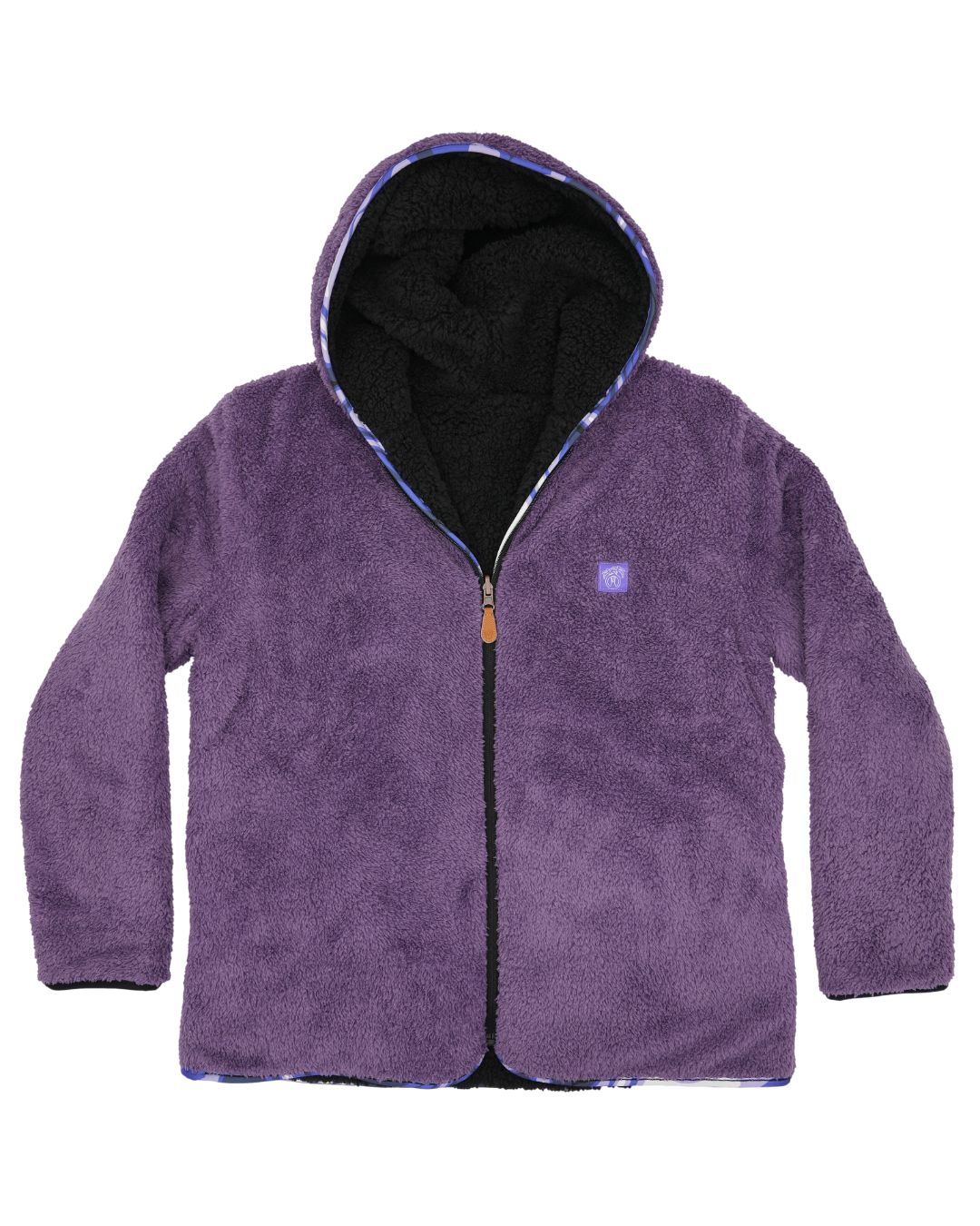 Reversible Sherpa Full Zip Hoodie