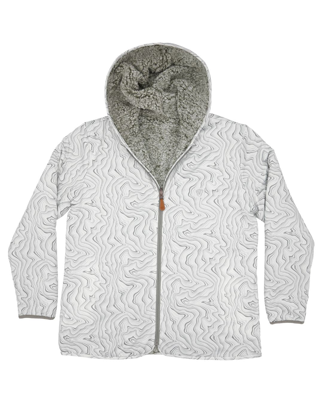 Reversible Sherpa Full Zip Hoodie