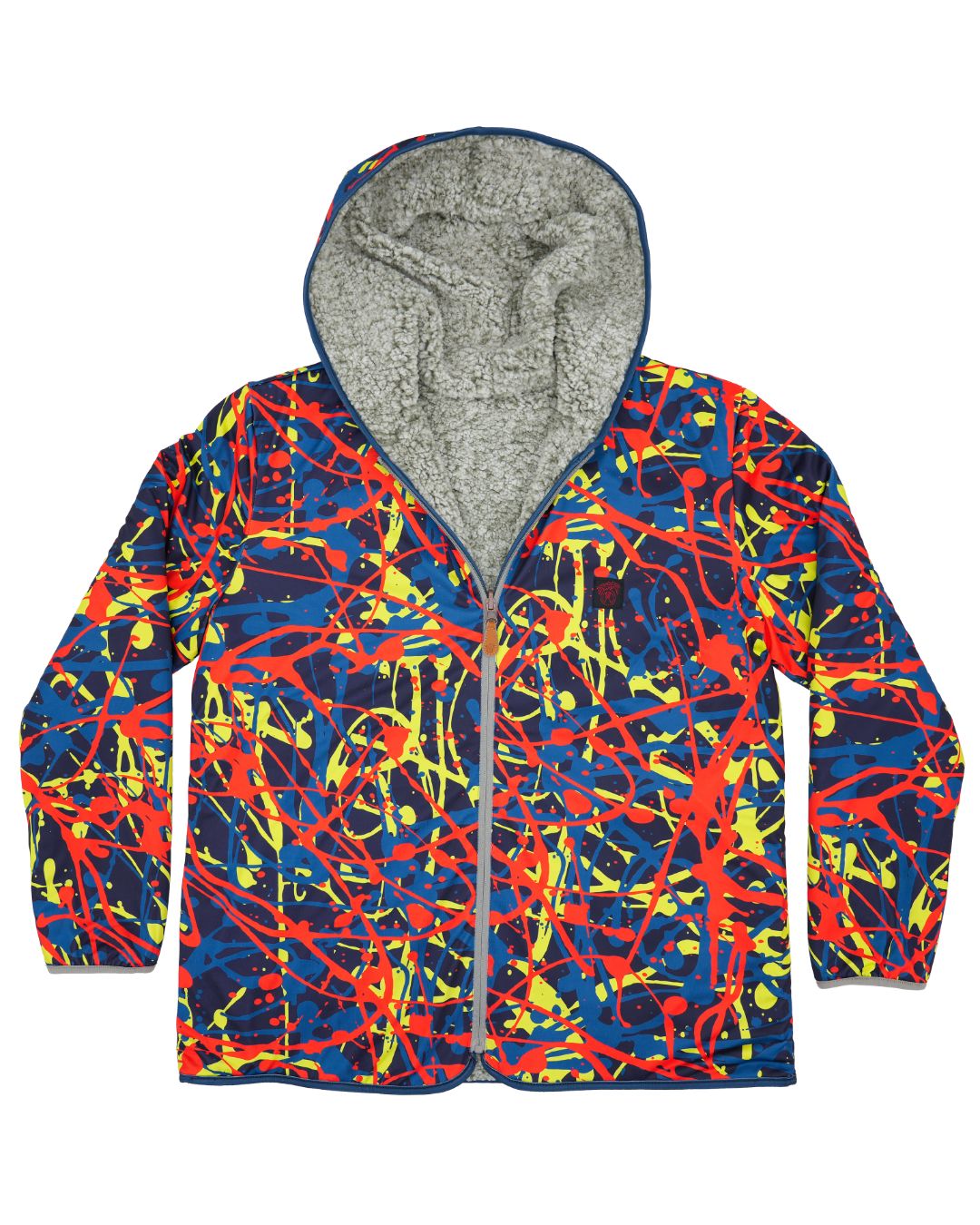 Reversible Sherpa Full Zip Hoodie