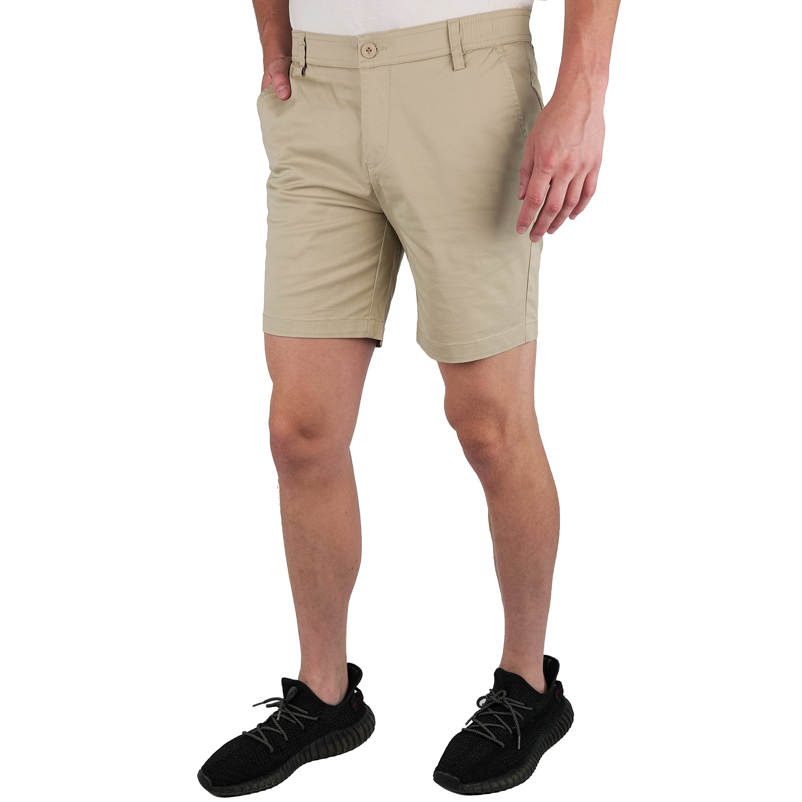 Brushed Stretch Cotton Shorts 7" - Final Sale