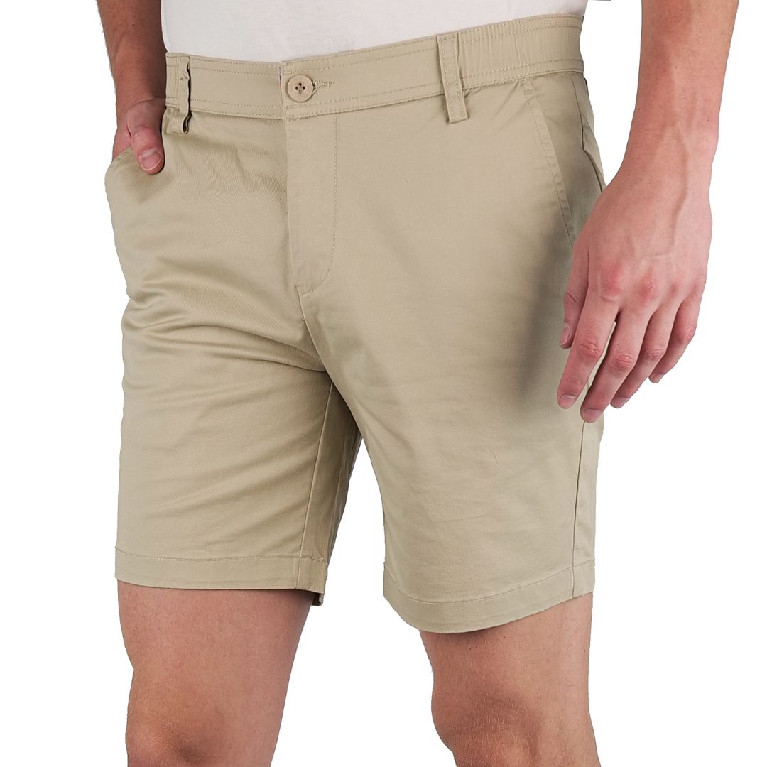 Brushed Stretch Cotton Shorts 7" - Final Sale