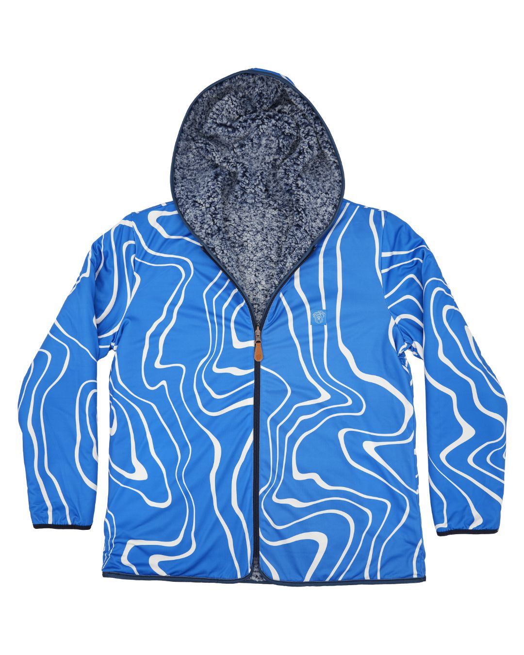 Reversible Sherpa Full Zip Hoodie