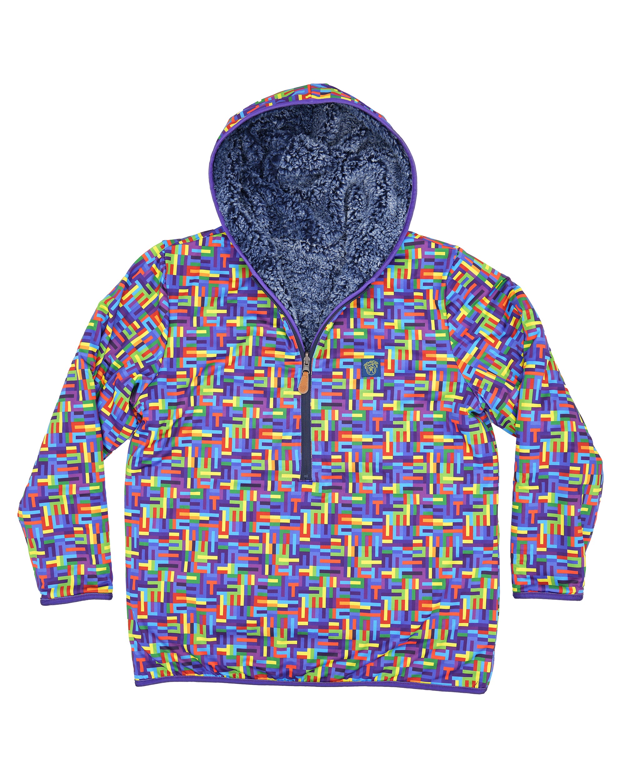 Reversible Sherpa 1/2 Zip Hoodie