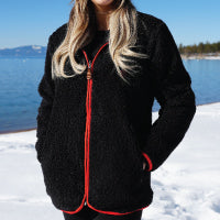 MintLucca Reversible Sherpa Sweater Shacket